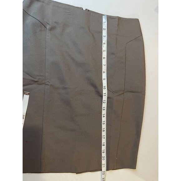 APT.9 Womens Torie Straight & Pencil Mini Skirt Stretch Olive Brown Size 10P - Picture 4 of 7